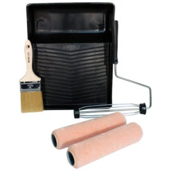 Ensemble Pour Teinture Et Peinture Simms, Pinceau De 3 Po L., Plateau, 2 Manchons, Manche