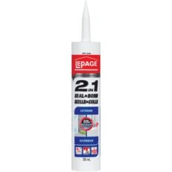 Scellant 2 Dans 1 LePage Pour Extérieur, Blanc, 295 Ml