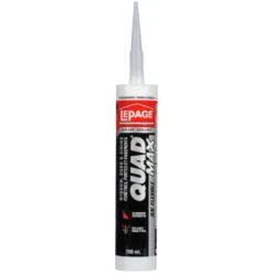 Scellant Portes Et Fenêtres Quad Max De Lepage, Pour Intérieur Et Extérieur, 280 Ml, Marron