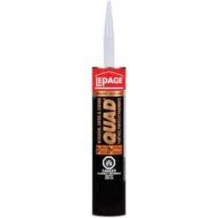 Scellant Portes Et Fenêtres Quad De Lepage, Pour Extérieur, 295 Ml, Minerai De Fer