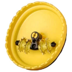 Perforateur Pour Retirer Le Papier Peint Richard, Dos Caoutchouté, Jaune, 96 Lames Montées