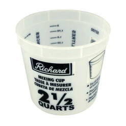 Pot Pour Mélange De Peinture Richard, Blanc, Plastique 2,36 L