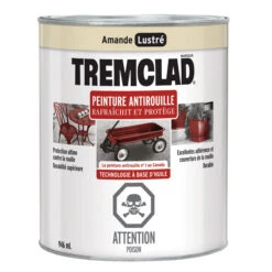 Peinture Antirouille Tremclad, 946 Ml, Amande, Fini Lustré