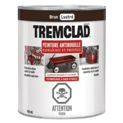 Peinture Antirouille Tremclad, 946 Ml, Brun, Fini Lustré