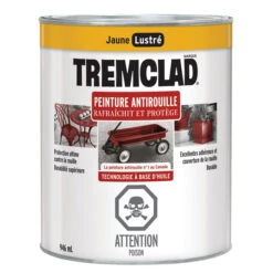 Peinture Antirouille Tremclad, 946 Ml, Jaune, Fini Lustré