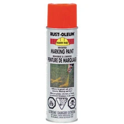 Peinture De Marquage En Aérosol Rust-Oleum, Renversé, 426 G, Rouge-orange