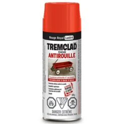 Peinture Antirouille En Aérosol Tremclad, 340 G, Rouge Royal, Lustré