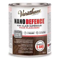 Fini Supérieur Pour Planchers Nano Defence Varathane, Clair Semi-lustré, à Base D'eau, 946 Ml