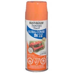 Peinture En Aérosol Ultra Cover 2X, Intérieur/extérieur, 340 G, Orange Lustré