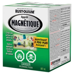 Apprêt Magnétique Rust-Oleum à L'alkyde, 887 Ml, Gris Pâle