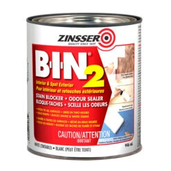 Apprêt-scellant , B-I-N 2 De Zinsser, Blanc, Scelle Les Odeurs, Tintable, 946 Ml