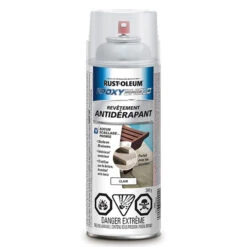 Revêtement à Pulvériser EpoxyShield Rust-Oleum, Clair, Antidérapant, 340 G
