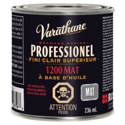 Varathane Vernis à Boiserie à Base D'huile De 236 Ml Fini Mat