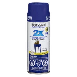 Peinture En Aérosol 2X Ultra Cover, Intérieur/extérieur, 340 G, Fini Satiné, Bleu Encre