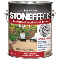 Revêtement De Pierre En Quartz Stoneffects Rust-Oleum, à Base D'eau, Sable D'Arizona, Pré Teinté, 3,78 L
