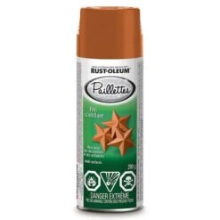 Peinture En Aérosol à Paillettes Rust-Oleum, Orange Satiné (290 G)