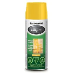 Peinture En Aérosol Rust-Oleum, Laque Jaune Lustré (312 G)