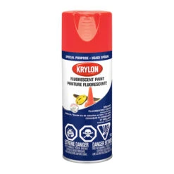 Peinture Fluorescente Krylon, Aérosol, 340 G, Rouge-orange