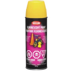 Peinture Fluorescente Acrylique En Aérosol Krylon, Haute-visibilité, Jaune/orange, 312 G