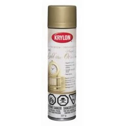 Peinture Décorative Krylon Premium, Or 18k, Ultra-lustré, Fini Métallique, 227 G