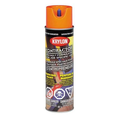Peinture De Marquage à Pulvériser Krylon, à Base D'eau, Orange, 482 G 3 Peinture De Marquage à Pulvériser Krylon, à Base D'eau, Orange, 482 G