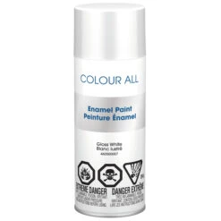 Krylon Peinture émaillée En Aérosol Color All, Lustré, Blanc, 283 G
