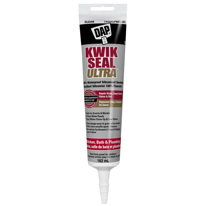 Scellant Siliconisé Premium Kwik Seal Ultra(MC), 162 Ml, Clair 3 Scellant Siliconisé Premium Kwik Seal Ultra(MC), 162 Ml, Clair