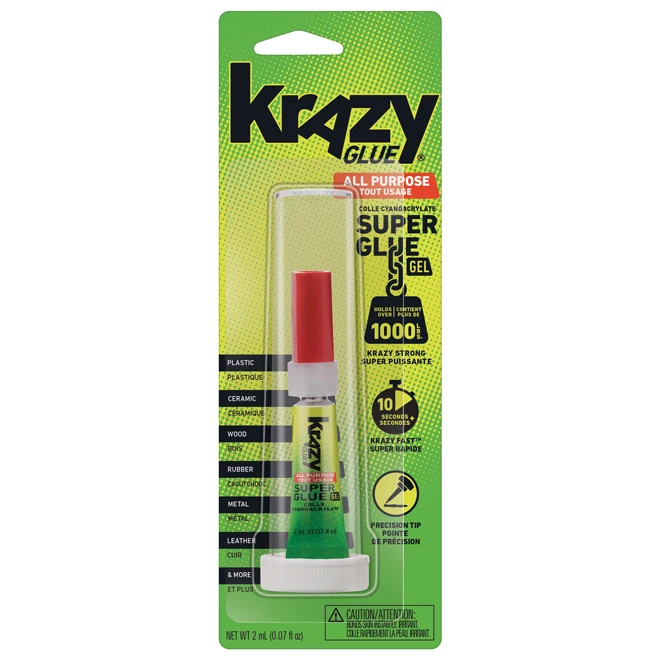 Colle Instantanée Krazy En Gel, Meilleure Adhérence, Multifonctions, 2 Ml 3 Colle Instantanée Krazy En Gel, Meilleure Adhérence, Multifonctions, 2 Ml
