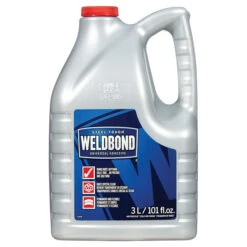 Adhésif Universel Weldbond, Transparent Au Séchage, Non Toxique, Sans Odeur, 3 L