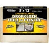 Toile De Protection Plastifiée StainPro, Coton, Anti-fuite, 12 Pi X 5 Pi