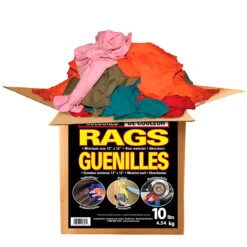 Guenilles Lavables Et Réutilisables Fonora, Couleurs Variées, Coton, 10 Lb