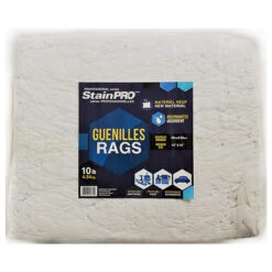 Guenilles En Coton Stainpro, 10 Lb, Blanc