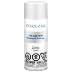 Krylon Peinture émaillée En Aérosol Color All, Blanc, Fini Mat, 283 G