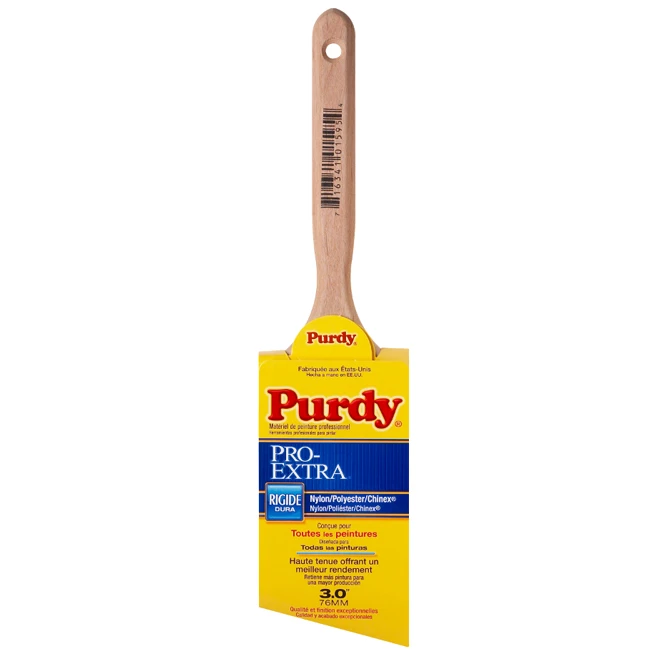 Brosse Angulaire Purdy Pro-Extra Glide, Synthétique, Manche En Bois Embossé, 3 Po L. 3 Brosse Angulaire Purdy Pro-Extra Glide, Synthétique, Manche En Bois Embossé, 3 Po L.