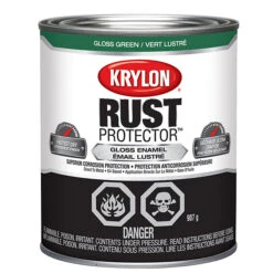 Peinture Antirouille émaillée Rust Protector De Krylon, à Base D'huile, Vert Lustré, 946 Ml