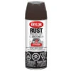 Peinture Antirouille émaillée En Aérosol Rust Protector De Krylon, à Base D'huile, Cuir Brun Mat, 340 G