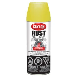 Peinture Antirouille émaillée En Aérosol Rust Protector De Krylon, à Base D'huile, Jaune Lustré, 340 G