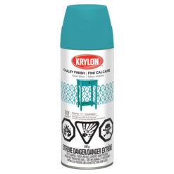 Peinture Fini Calcaire En Aérosol Krylon, à Base D'acrylique, Mat, Bleu Marée, 340 G