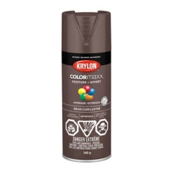 Krylon Peinture Et Apprêt COLORmaxx, Aérosol, 340 G, Brun Cuir