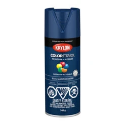 Krylon Peinture Et Apprêt COLORmaxx, Aérosol, 340 G, Bleu Marine