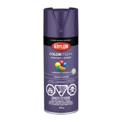 Krylon Peinture Et Apprêt COLORmaxx, Aérosol, 340 G, Violet Lustré