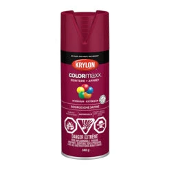 Peinture Et Apprêt Krylon Colormaxx, 340 G, Bourgogne