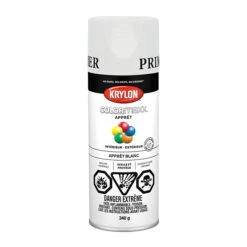 Peinture Et Apprêt Krylon Colormaxx, 340 G, Blanc Apprêté