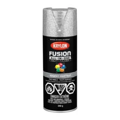 Peinture Et Apprêt Tout-en-un COLORmaxx De Krylon, à Pulvériser, à Base D'acrylique, Argent Martelé, 340 G