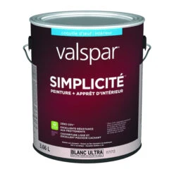 Peinture Et Apprêt Valspar Ultra Blanc Base A, Coquille 3,66 L