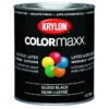 Peinture à émail Intérieure/extérieure COLORmaxx à Base D'eau, Noir Lustré (32 Oz) 2 Peinture à émail Intérieure/extérieure COLORmaxx à Base D'eau, Noir Lustré (32 Oz) -Teinture De Peinture 14496000 L