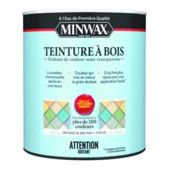 Teinture à Bois Miniwax De Couleur Semi-transparente 946 Ml Blanc