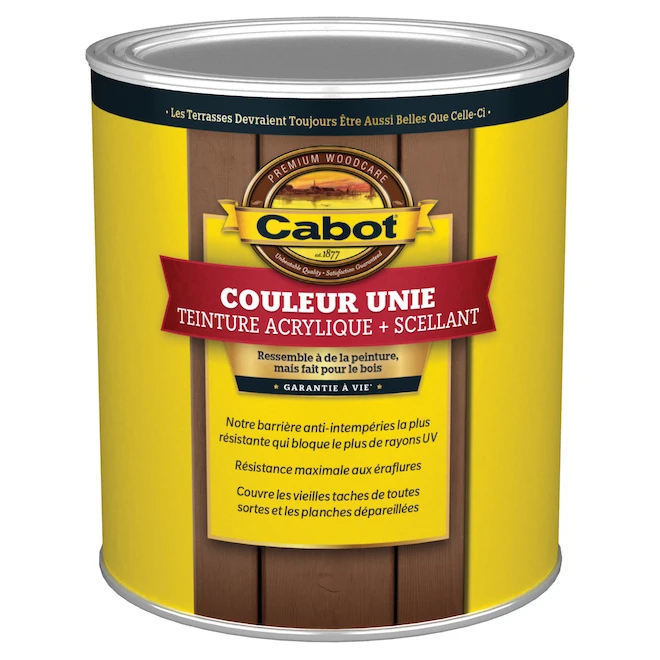 Teinture Extérieure à Teinter Cabot Base Neutre, Opaque, Teinture Acrylique Et Scelleur En Un, 946 Ml 3 Teinture Extérieure à Teinter Cabot Base Neutre, Opaque, Teinture Acrylique Et Scelleur En Un, 946 Ml