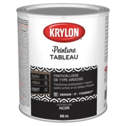Peinture Intérieur Krylon, Base B, Tableau, Noir, (contenu Réel Net : 31 Oz)