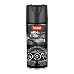 Peinture En Aérosol Krylon Farm And Implement, Laque Lustrée, Noir (340 G)
